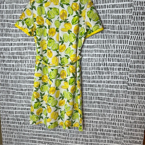 Vintage handmade polyester Lemon Print Dress - Picture 12 of 14